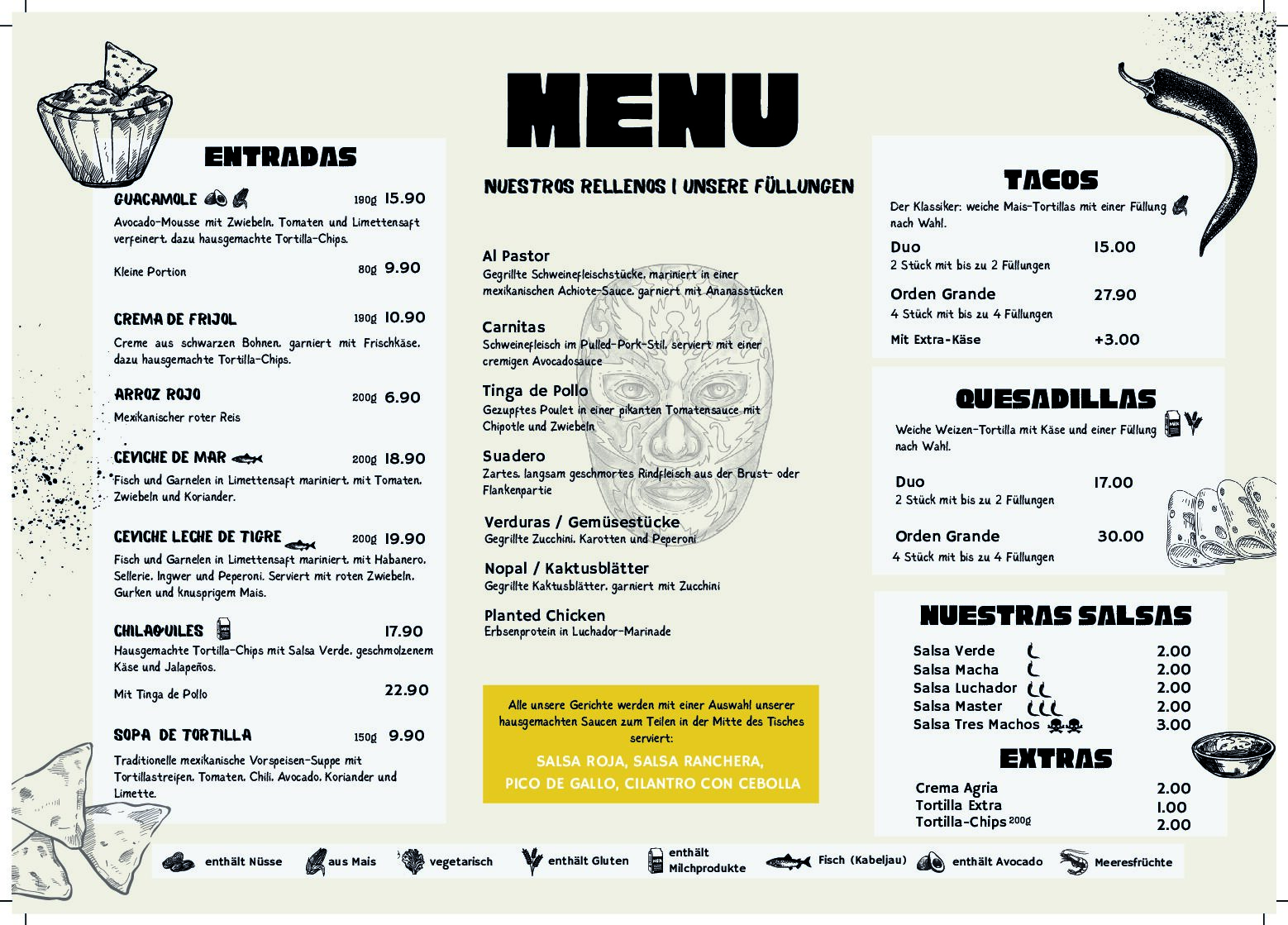 El Luchador Food Menu_NEW